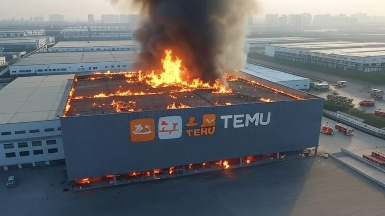 temu deposu yangin