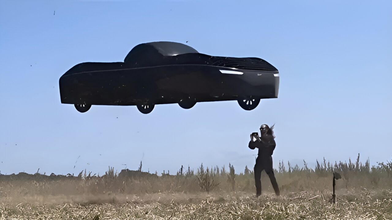 elon musk ucan arabasi model a ilk kez havalandi e1740169897487