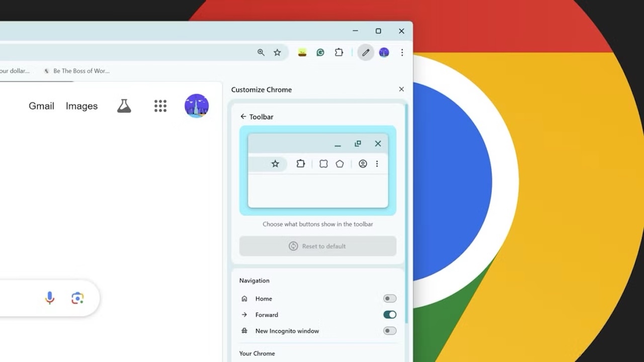 Google Chrome'a araç çubuğu özelleştirme özelliği geldi! 6 google chromea arac cubugu ozellestirme ozelligi geldi 1