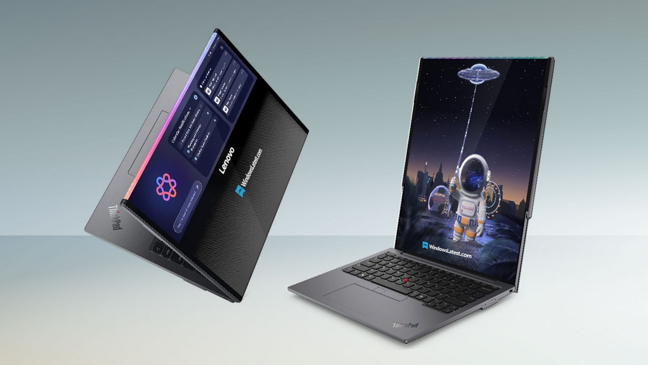 Lenovo Devrimsel Bilgisayar Modelini Tanıttı! 32 ThinkPad Rollable XD Concept 2 1
