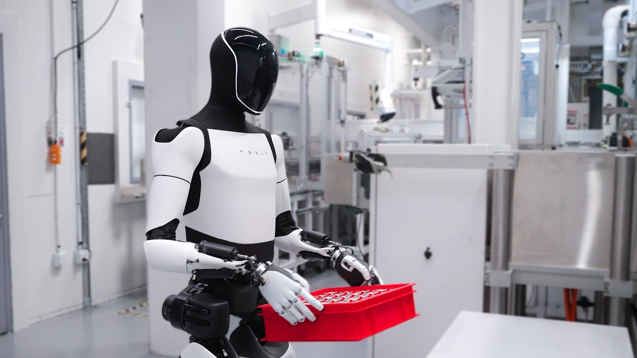 Tesla Fabrikalarına 1.000 İnsansı Robot Yerleştirdi 9 tesla optimus robot